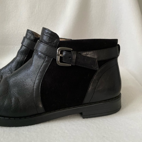 EasySpirit e360 Black Leather Size 6M Ankle Boot - Picture 3 of 16
